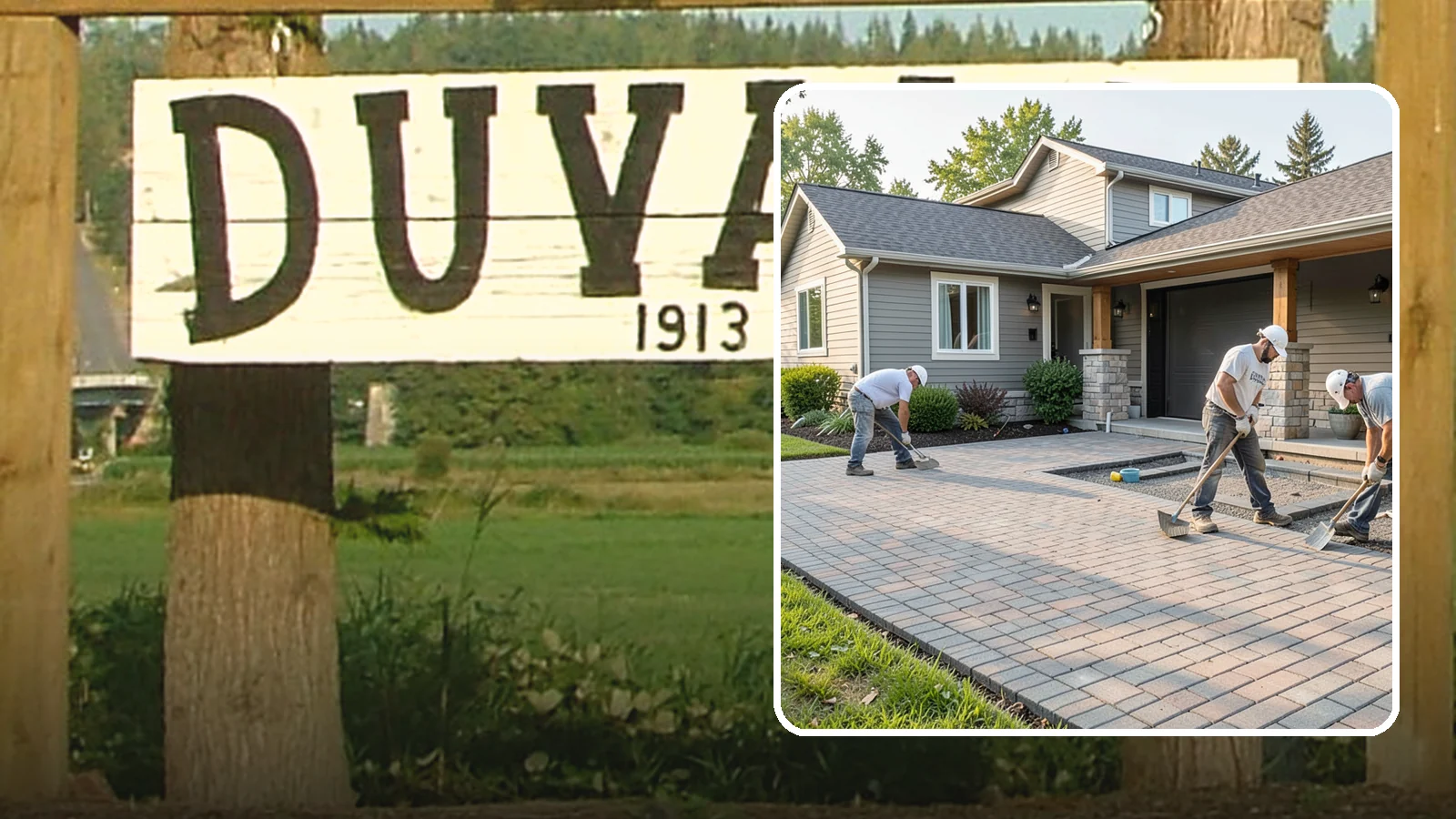 Paver Driveway Installation in Duvall, King County, WA - Installing an interlocking paver driveway that combines strong load capacity with excellent drainage and curb appeal.