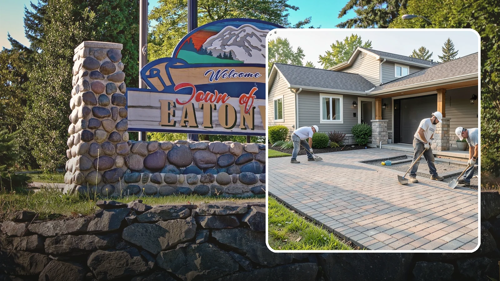 Paver Driveway Installation in Eatonville, Pierce County, WA - Installing an interlocking paver driveway that combines strong load capacity with excellent drainage and curb appeal.