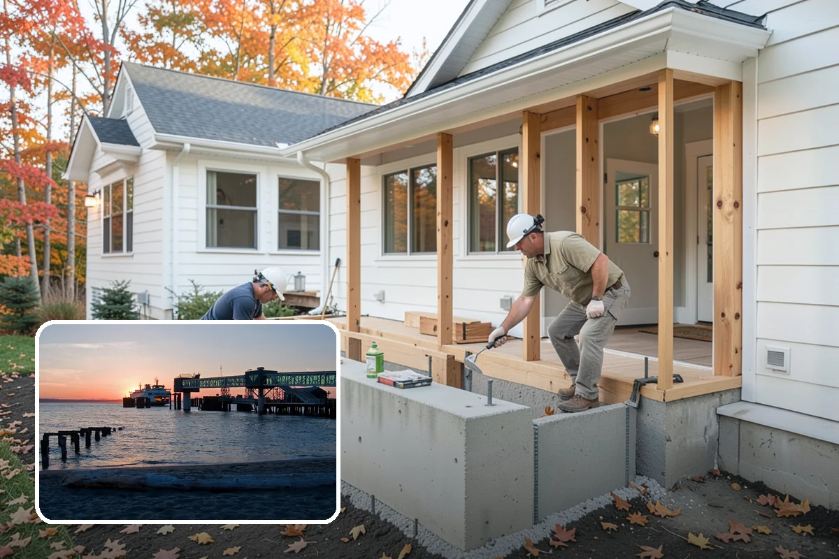 Paver Driveway Installation in Edmonds, Snohomish County, WA - Interlocking units flex without cracking