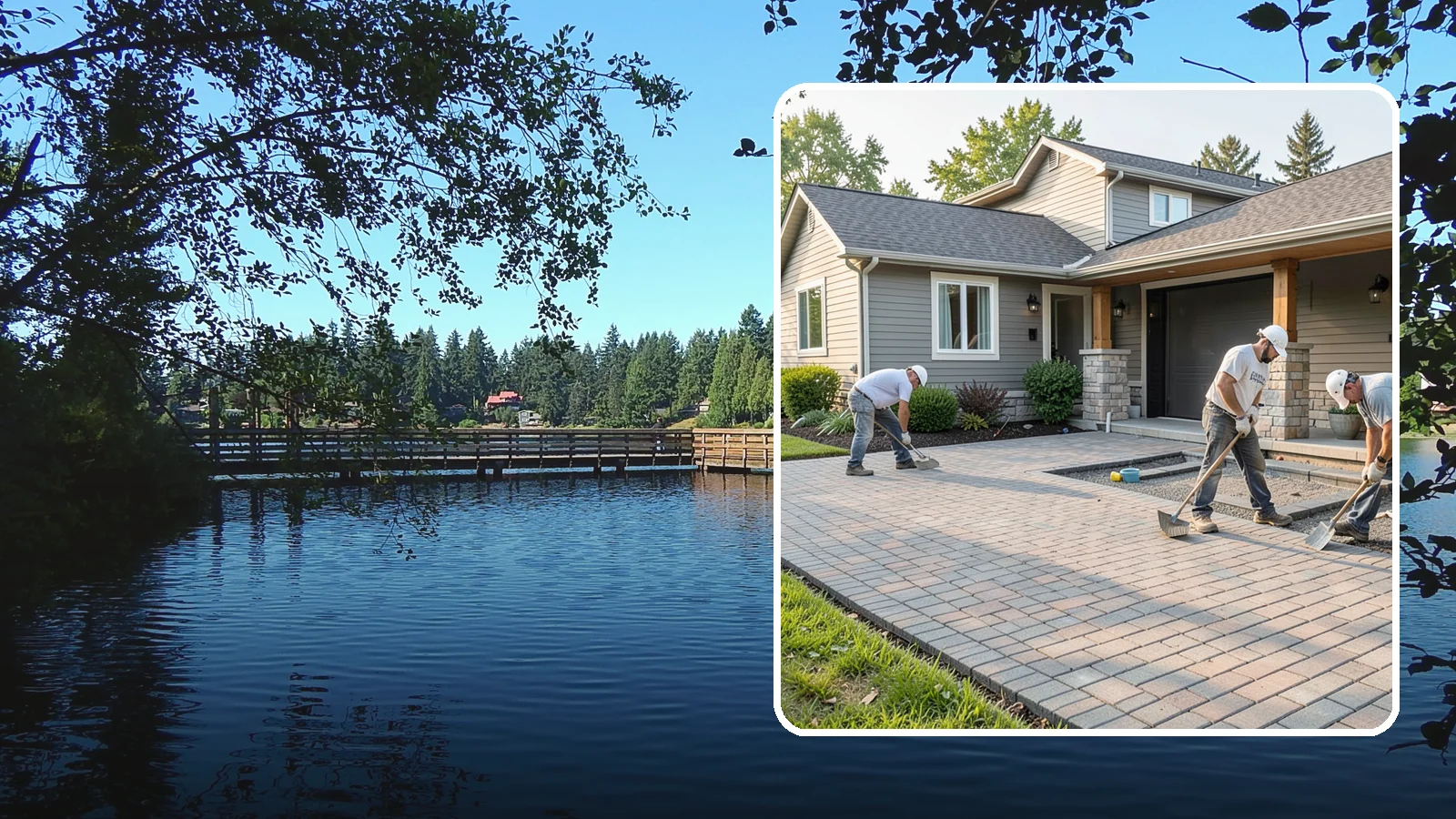 Paver Driveway Installation in Federal Way, King County, WA - Installing an interlocking paver driveway that combines strong load capacity with excellent drainage and curb appeal.