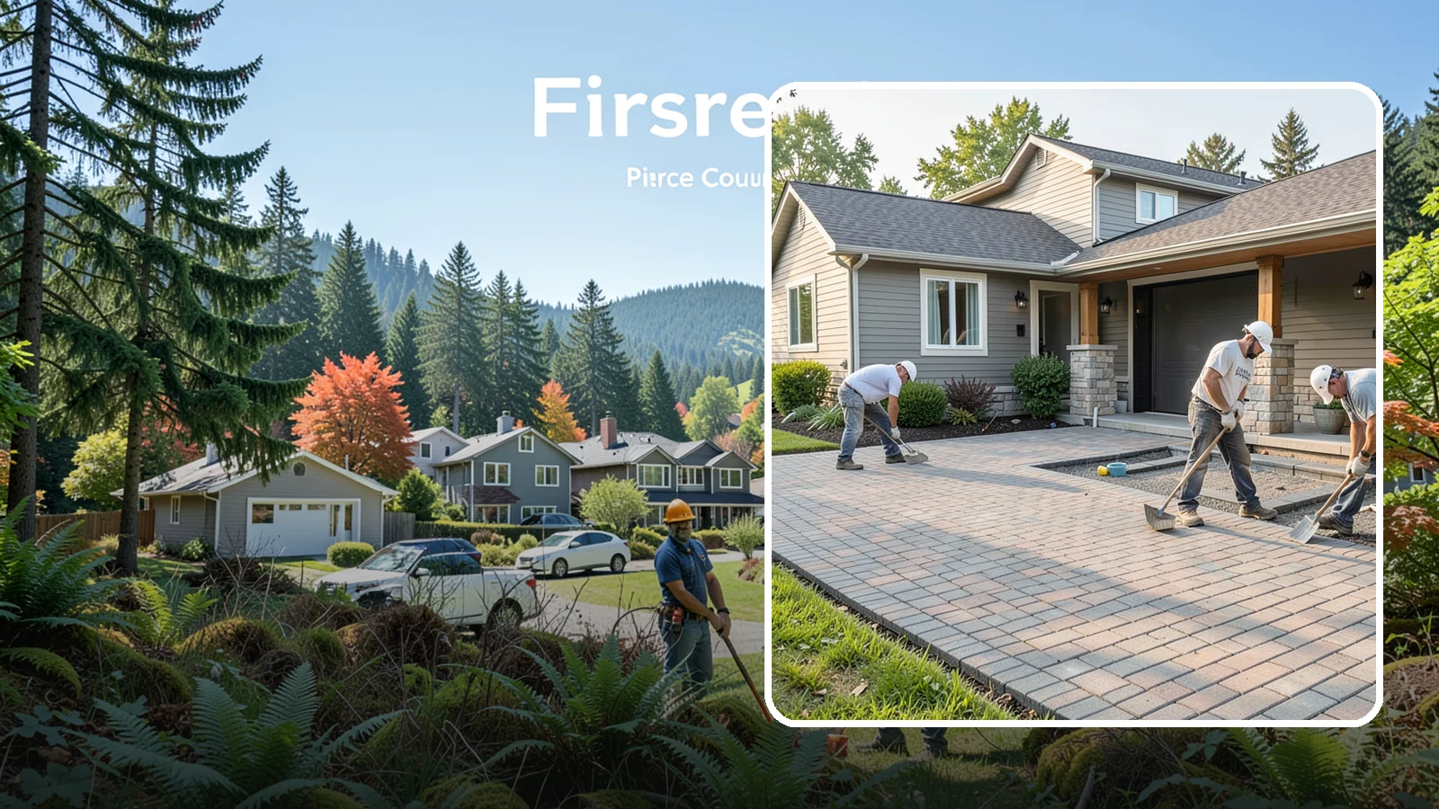 Paver Driveway Installation in Fircrest, Pierce County, WA - Installing an interlocking paver driveway that combines strong load capacity with excellent drainage and curb appeal.