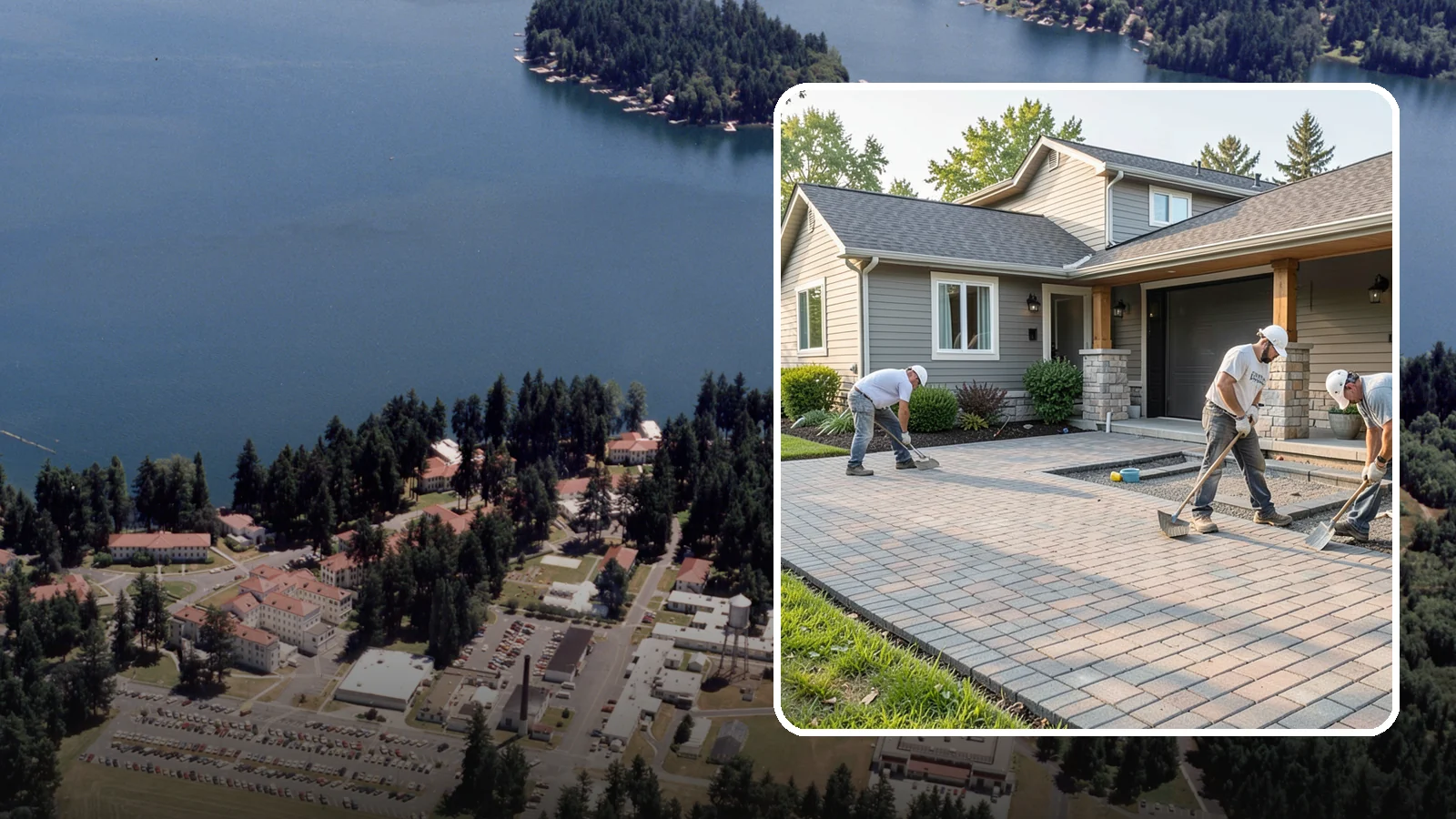 Paver Driveway Installation in Lakewood, Pierce County, WA - Installing an interlocking paver driveway that combines strong load capacity with excellent drainage and curb appeal.