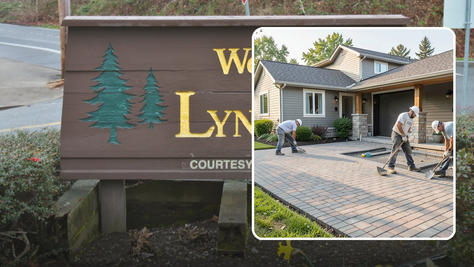 Paver Driveway Installation in Lynnwood, Snohomish County, WA - Installing an interlocking paver driveway that combines strong load capacity with excellent drainage and curb appeal.