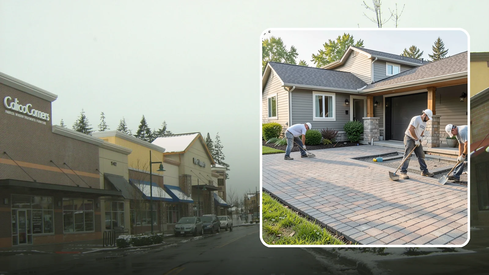 Paver Driveway Installation in Mill Creek, Snohomish County, WA - Installing an interlocking paver driveway that combines strong load capacity with excellent drainage and curb appeal.