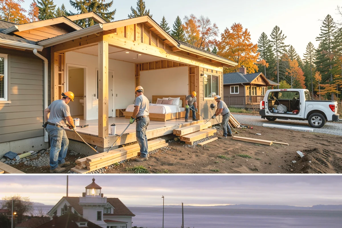 Paver Driveway Installation in Mukilteo, Snohomish County, WA - Dry summer weather is ideal for base compaction and jointing, though installation stays feasible through early fall.