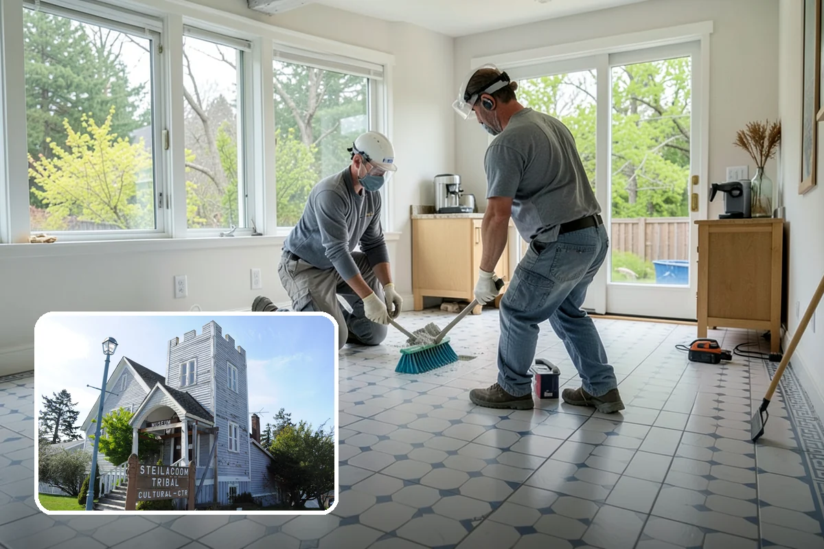 Paver Driveway Installation in Steilacoom, Pierce County, WA - Interlocking units flex without cracking