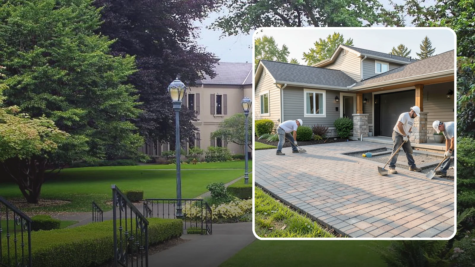 Paver Driveway Installation in Woodinville, King County, WA - Installing an interlocking paver driveway that combines strong load capacity with excellent drainage and curb appeal.