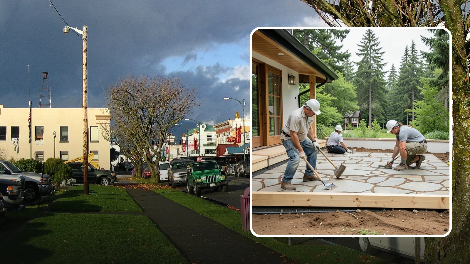Paver Patio Installation in Arlington, Snohomish County, WA - Paver patio installation that creates a beautiful, flexible surface built to handle shifting soils.