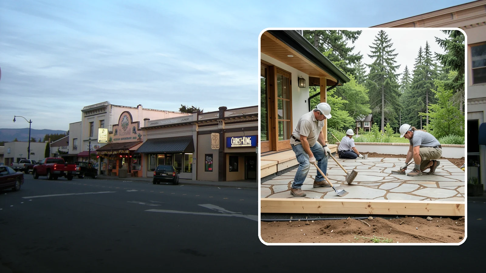 Paver Patio Installation in Burlington, Skagit County, WA - Paver patio installation that creates a beautiful, flexible surface built to handle shifting soils.