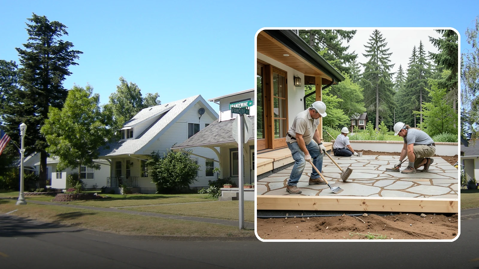 Paver Patio Installation in DuPont, Pierce County, WA - Paver patio installation that creates a beautiful, flexible surface built to handle shifting soils.