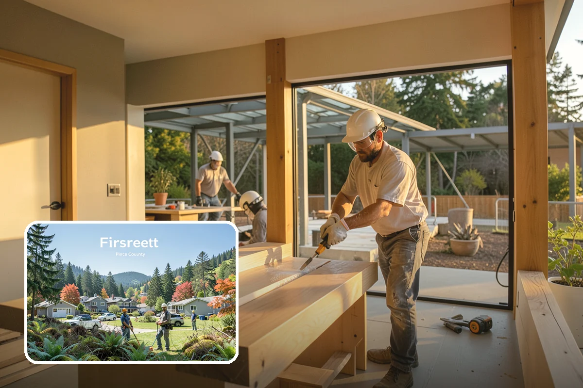 Paver Patio Installation in Fircrest, Pierce County, WA - Flexes with settling and freeze-thaw soils