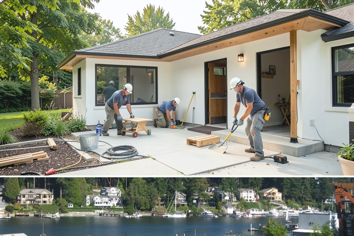 Paver Patio Installation in Gig Harbor, Pierce County, WA - Dry summer soil compacts best for a stable base, making it the ideal season for paver installation.