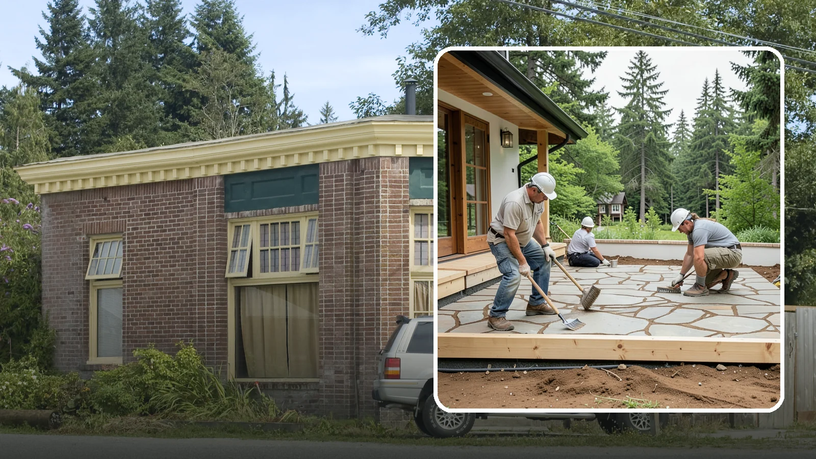 Paver Patio Installation in Hamilton, Skagit County, WA - Paver patio installation that creates a beautiful, flexible surface built to handle shifting soils.