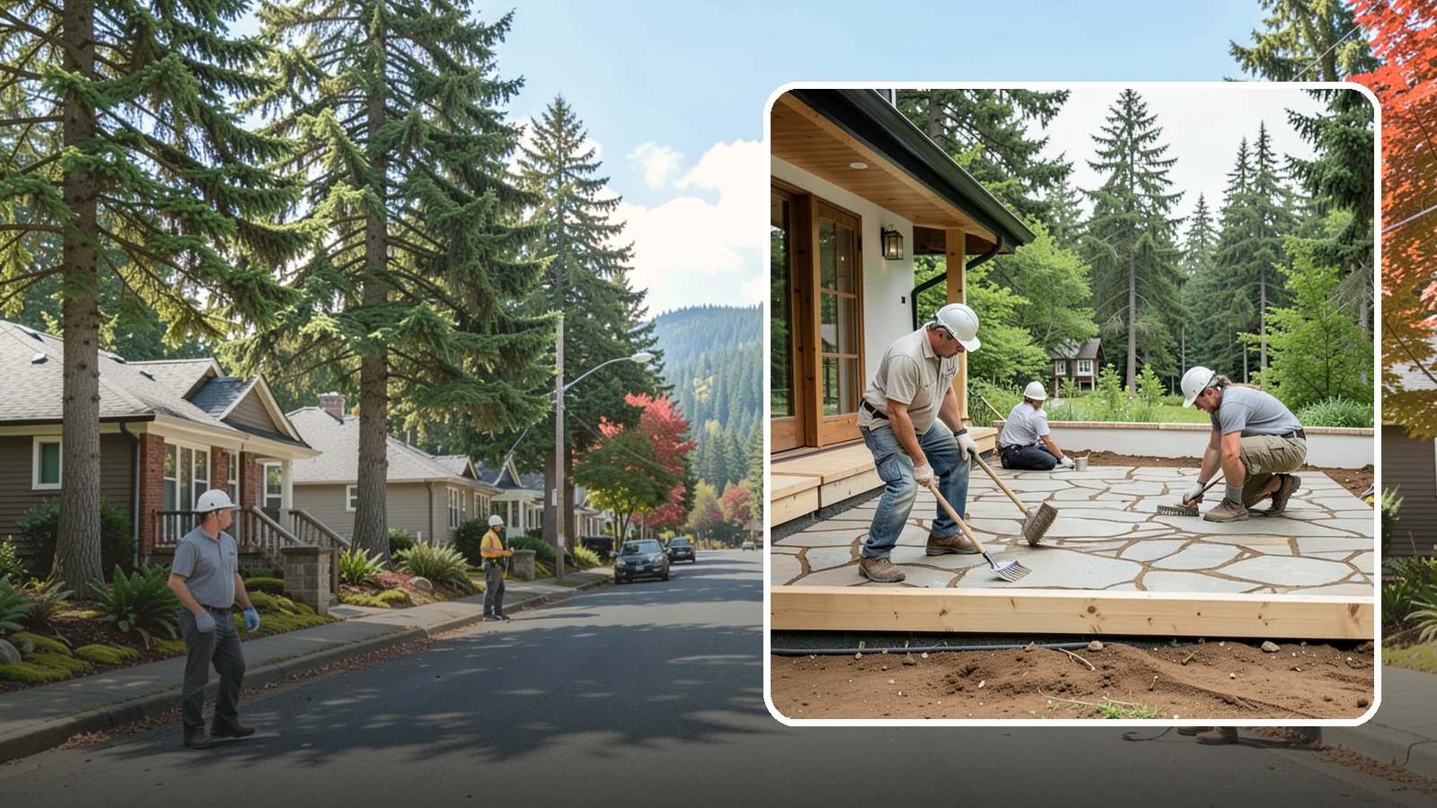 Paver Patio Installation in Hunts Point, King County, WA - Paver patio installation that creates a beautiful, flexible surface built to handle shifting soils.