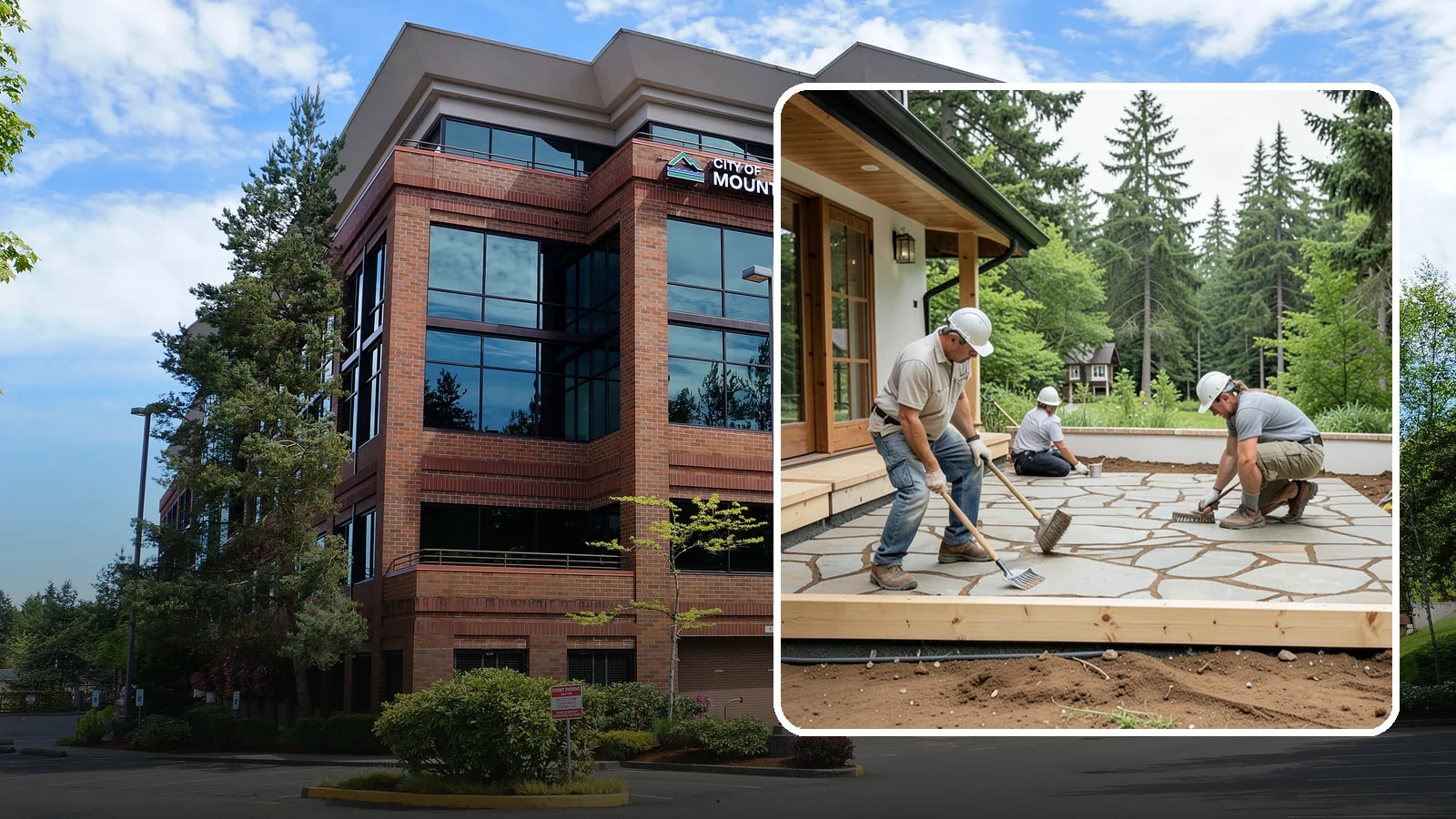 Paver Patio Installation in Mountlake Terrace, Snohomish County, WA - Paver patio installation that creates a beautiful, flexible surface built to handle shifting soils.
