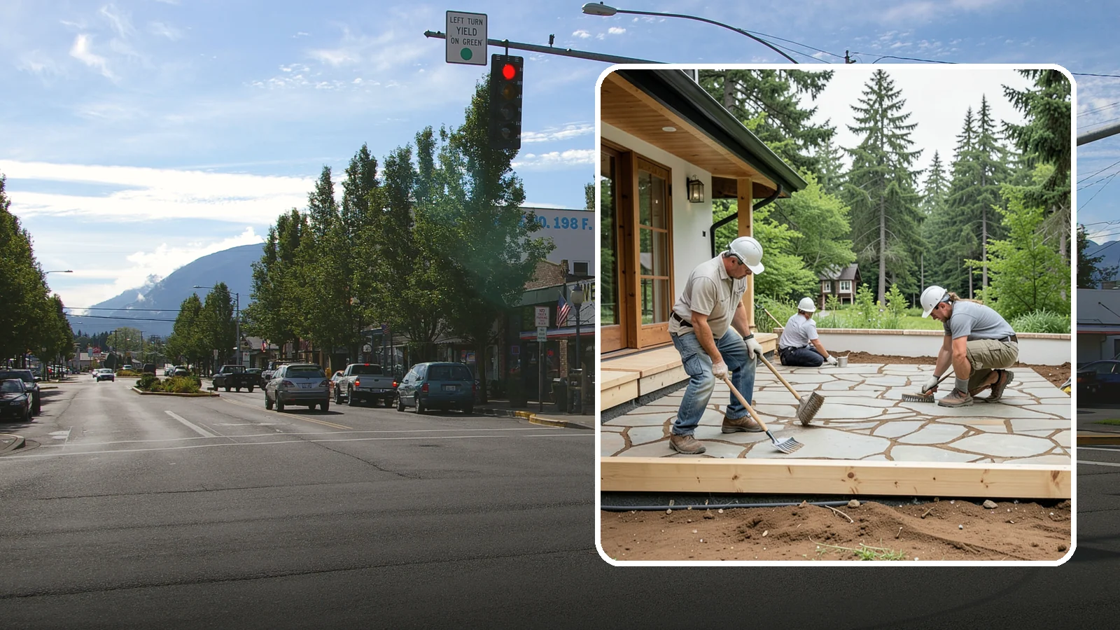 Paver Patio Installation in North Bend, King County, WA - Paver patio installation that creates a beautiful, flexible surface built to handle shifting soils.