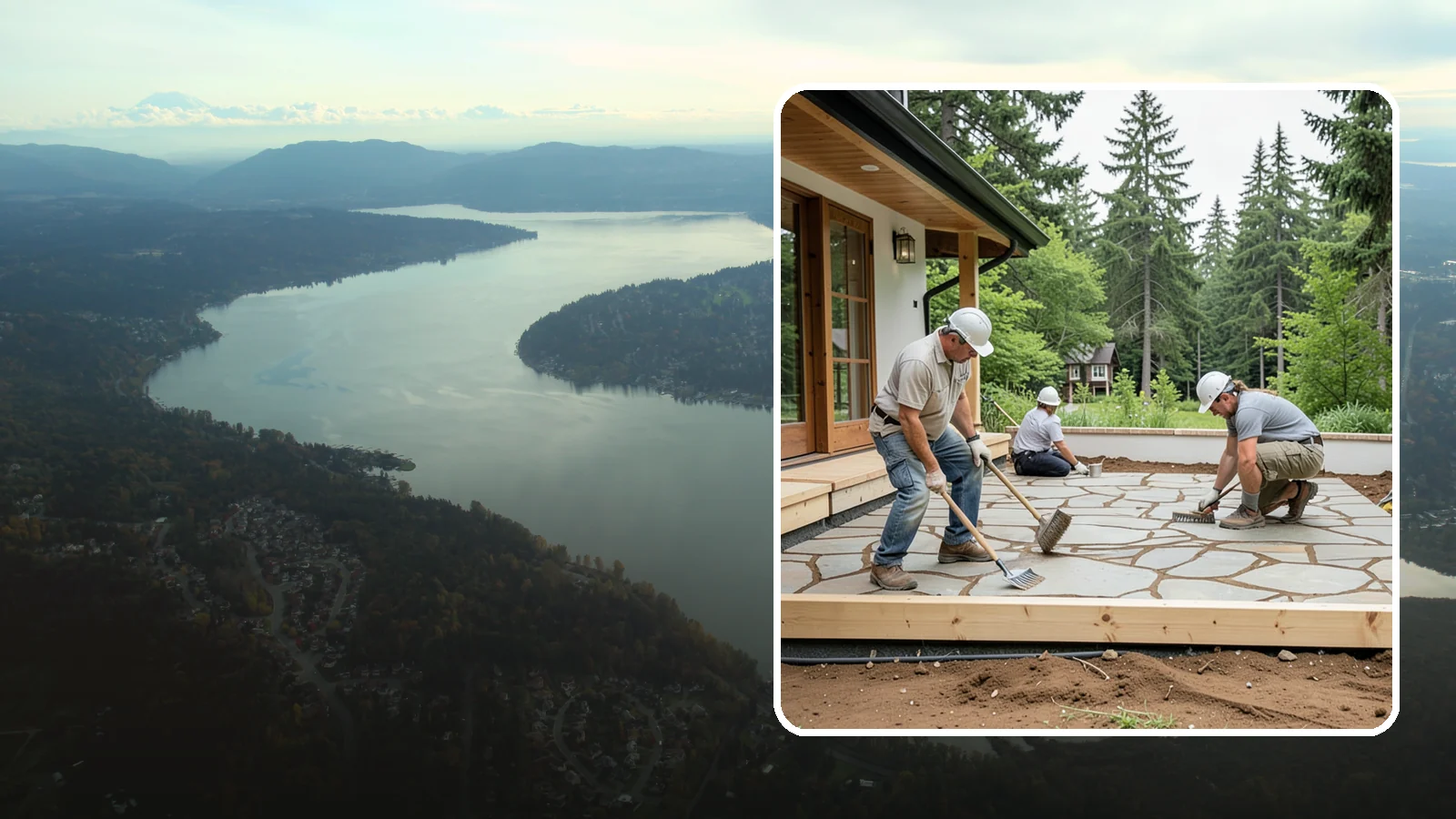 Paver Patio Installation in Sammamish, King County, WA - Paver patio installation that creates a beautiful, flexible surface built to handle shifting soils.