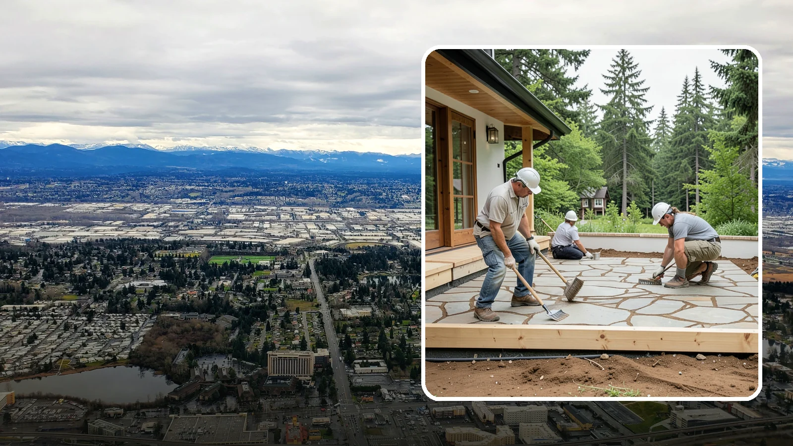 Paver Patio Installation in SeaTac, King County, WA - Paver patio installation that creates a beautiful, flexible surface built to handle shifting soils.