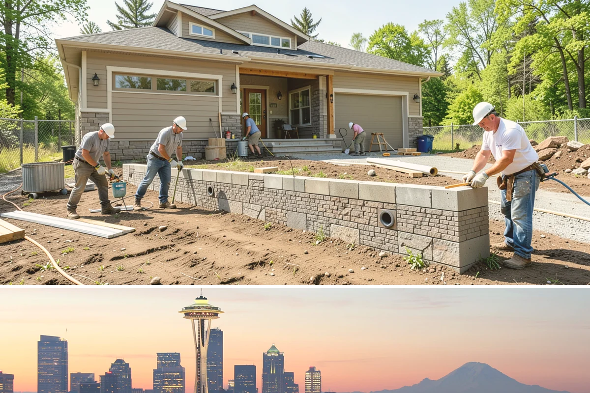Paver Patio Installation in Seattle, King County, WA - Dry summer soil compacts best for a stable base, making it the ideal season for paver installation.