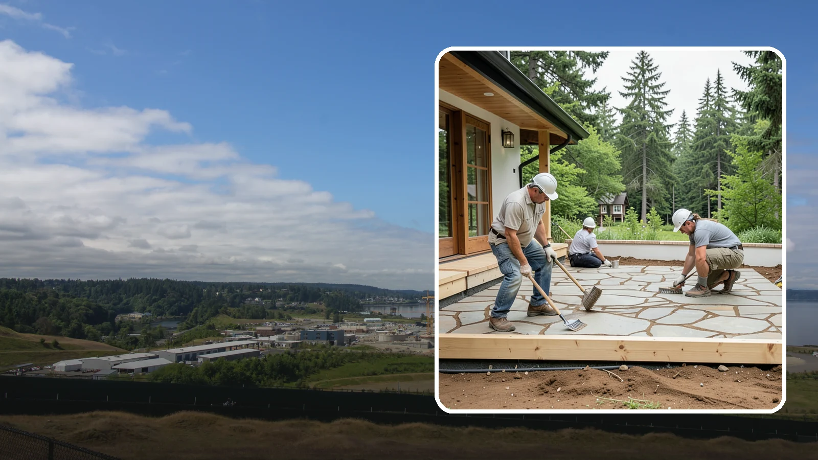 Paver Patio Installation in University Place, Pierce County, WA - Paver patio installation that creates a beautiful, flexible surface built to handle shifting soils.