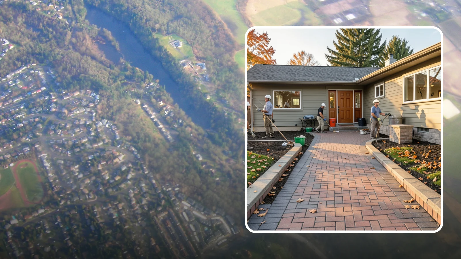 Paver Walkway Installation in Algona, King County, WA - Installing an interlocking paver walkway that stays level, drains well, and guides visitors to your door.