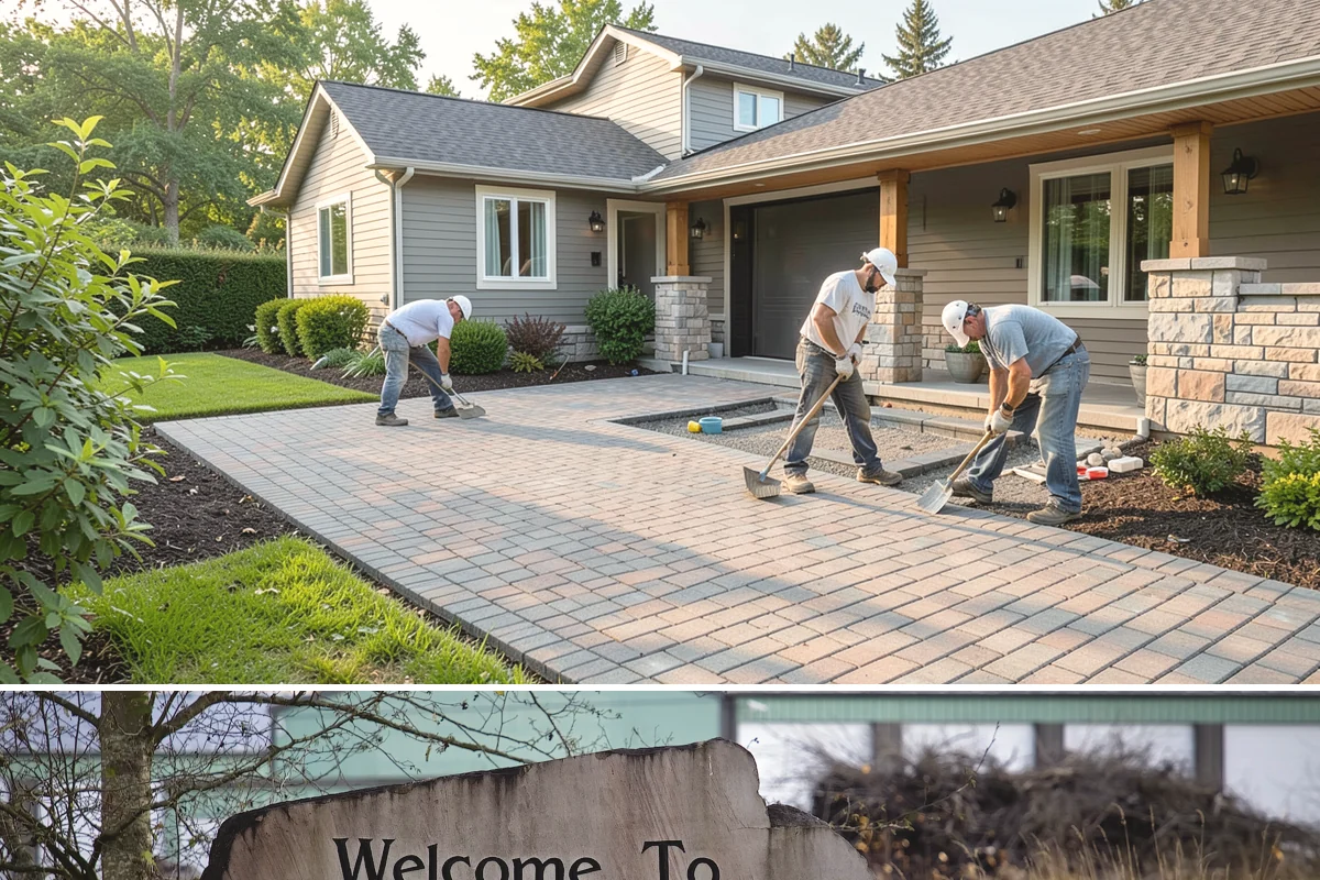 Paver Walkway Installation in Buckley, Pierce County, WA - Dry months allow the best base compaction and jointing, though walkways can often be built into early fall.