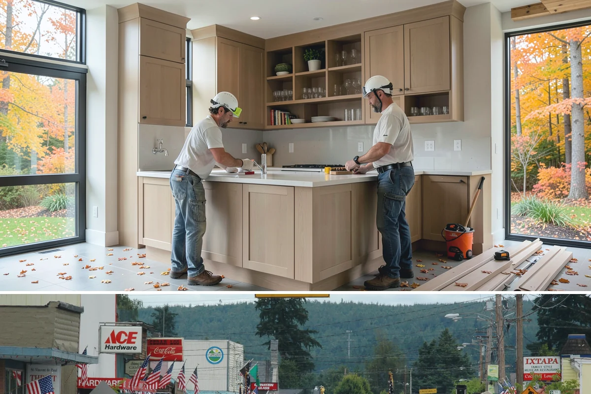 Paver Walkway Installation in Carnation, King County, WA - Dry months allow the best base compaction and jointing, though walkways can often be built into early fall.