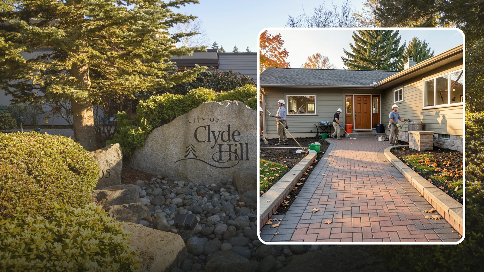 Paver Walkway Installation in Clyde Hill, King County, WA - Installing an interlocking paver walkway that stays level, drains well, and guides visitors to your door.