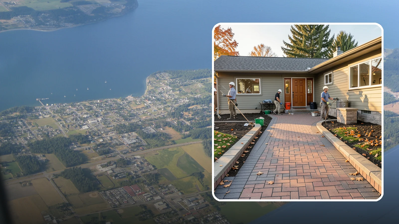 Paver Walkway Installation in Coupeville, Island County, WA - Installing an interlocking paver walkway that stays level, drains well, and guides visitors to your door.