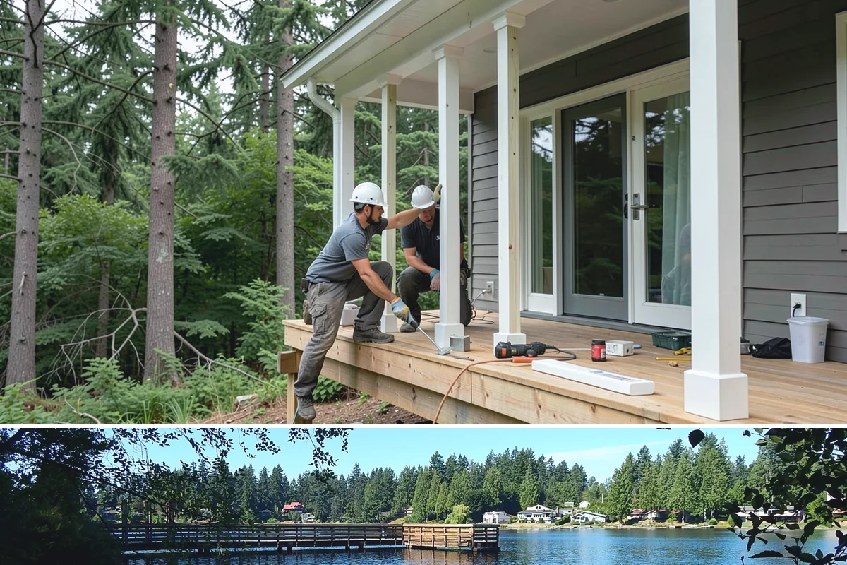 Paver Walkway Installation in Federal Way, King County, WA - Dry months allow the best base compaction and jointing, though walkways can often be built into early fall.