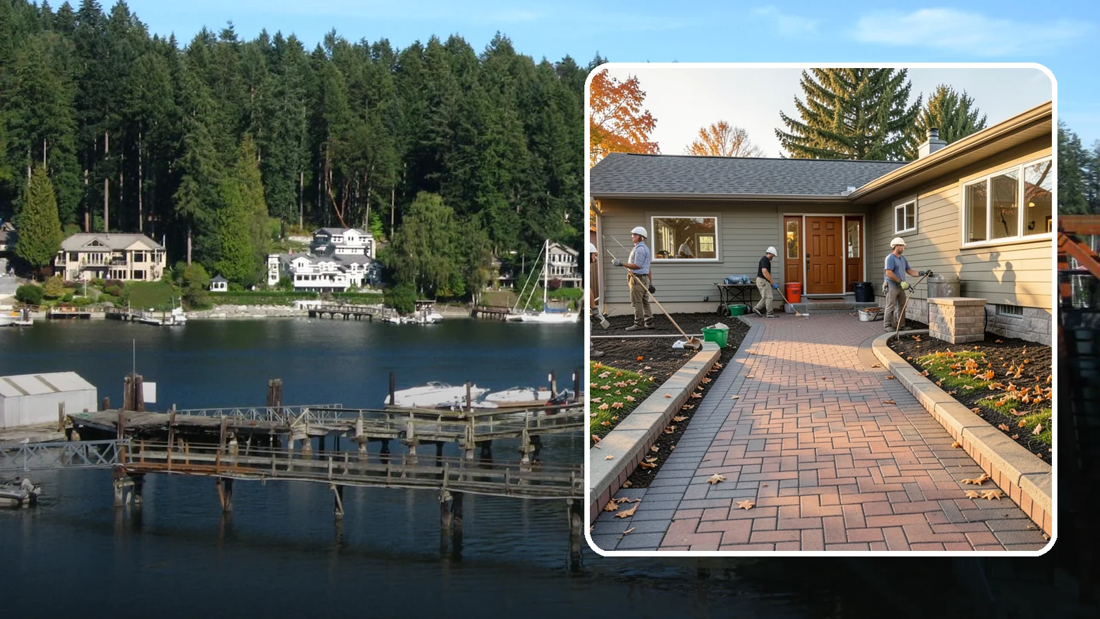 Paver Walkway Installation in Gig Harbor, Pierce County, WA - Installing an interlocking paver walkway that stays level, drains well, and guides visitors to your door.