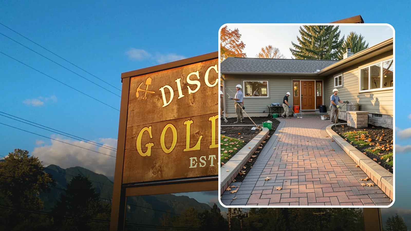 Paver Walkway Installation in Gold Bar, Snohomish County, WA - Installing an interlocking paver walkway that stays level, drains well, and guides visitors to your door.
