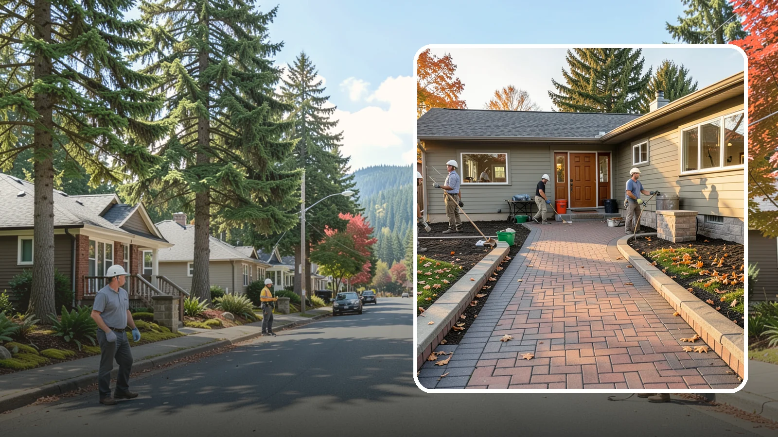 Paver Walkway Installation in Hunts Point, King County, WA - Installing an interlocking paver walkway that stays level, drains well, and guides visitors to your door.