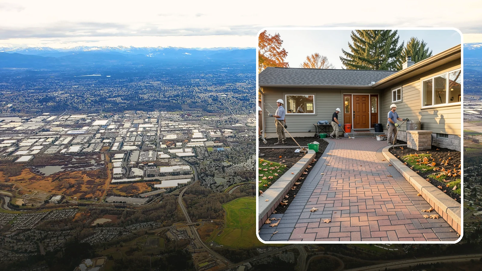 Paver Walkway Installation in Kent, King County, WA - Installing an interlocking paver walkway that stays level, drains well, and guides visitors to your door.