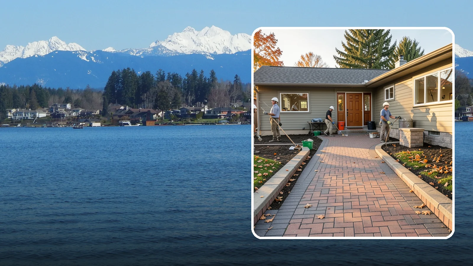 Paver Walkway Installation in Lake Stevens, Snohomish County, WA - Installing an interlocking paver walkway that stays level, drains well, and guides visitors to your door.