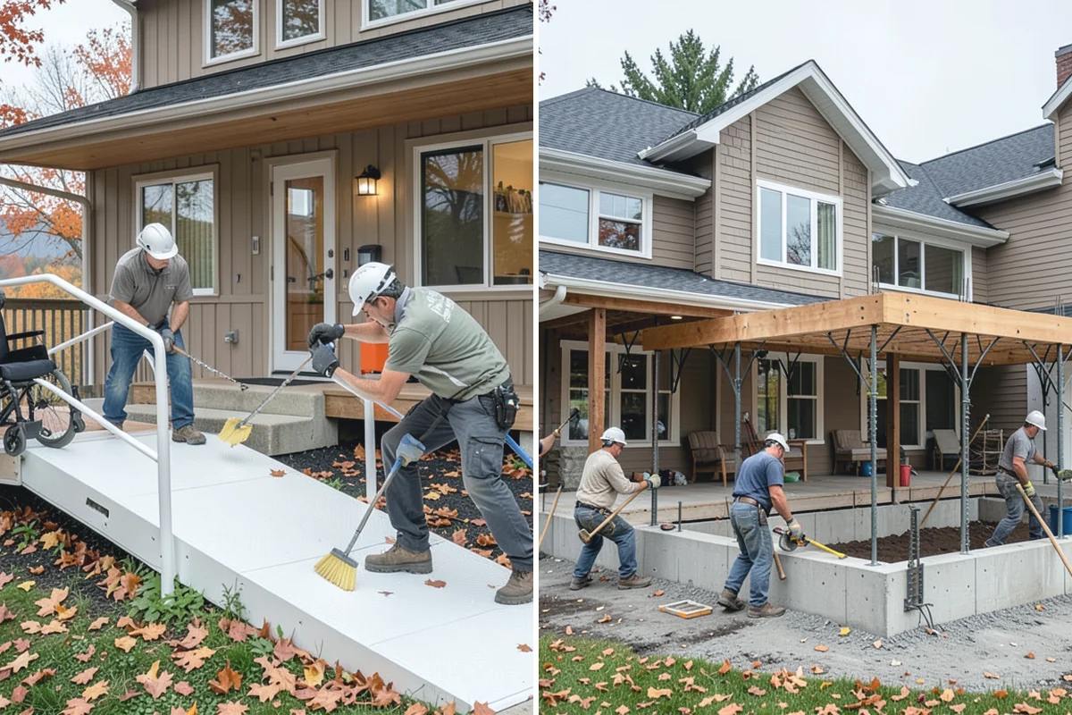 Paver Walkway Installation in Marysville, Snohomish County, WA - Lay out the path and excavate to depth