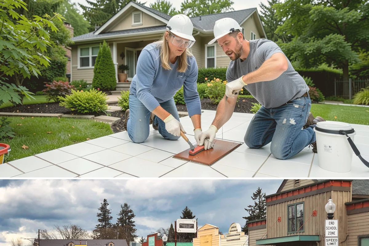 Paver Walkway Installation in Roy, Pierce County, WA - Dry months allow the best base compaction and jointing, though walkways can often be built into early fall.