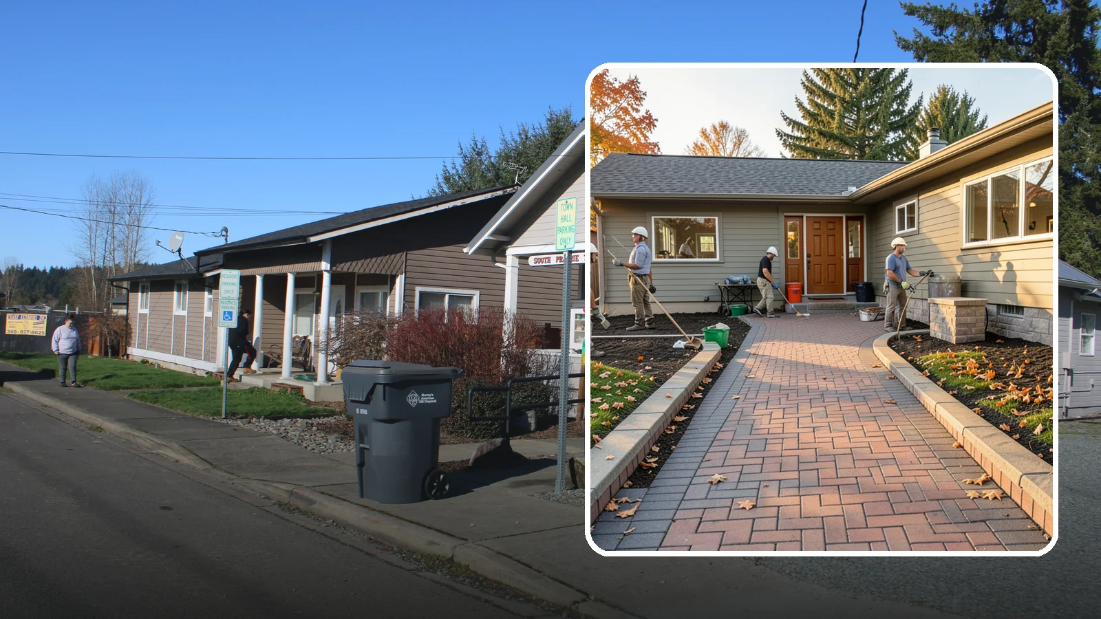Paver Walkway Installation in South Prairie, Pierce County, WA - Installing an interlocking paver walkway that stays level, drains well, and guides visitors to your door.