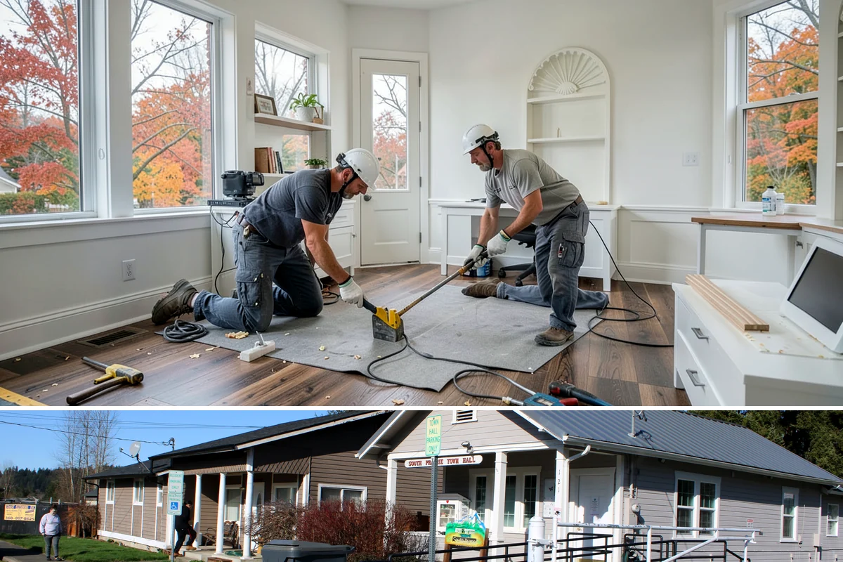 Paver Walkway Installation in South Prairie, Pierce County, WA - Dry months allow the best base compaction and jointing, though walkways can often be built into early fall.