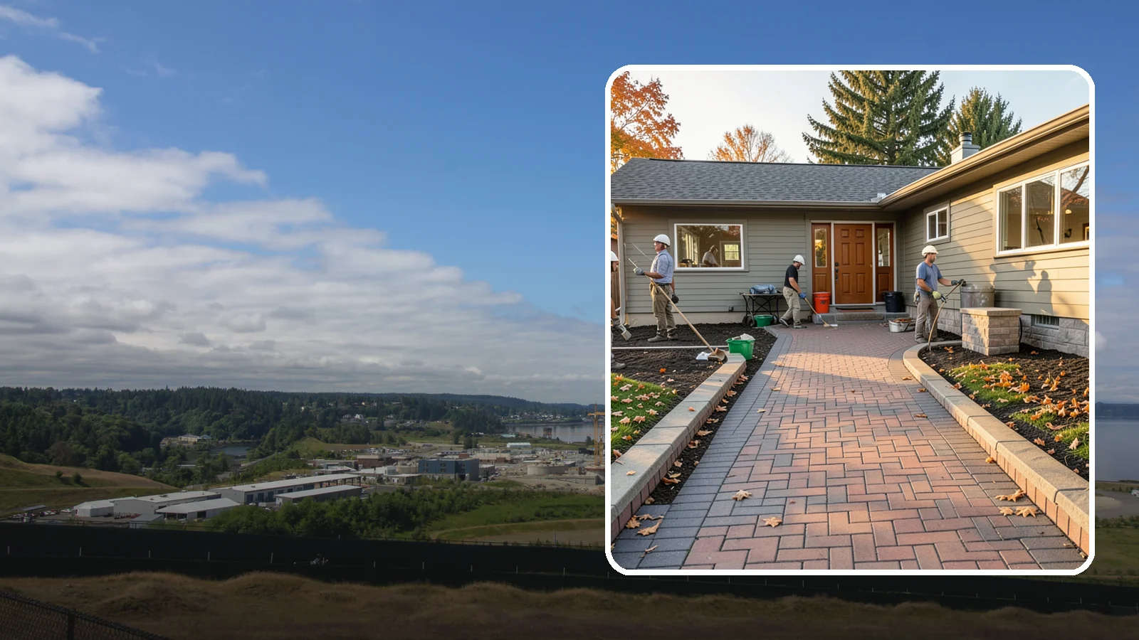 Paver Walkway Installation in University Place, Pierce County, WA - Installing an interlocking paver walkway that stays level, drains well, and guides visitors to your door.