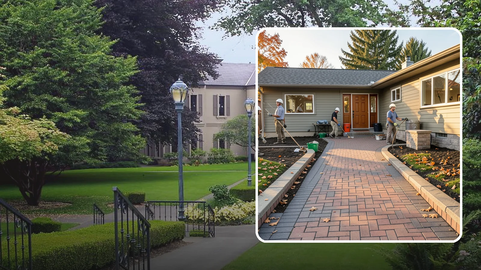 Paver Walkway Installation in Woodinville, King County, WA - Installing an interlocking paver walkway that stays level, drains well, and guides visitors to your door.