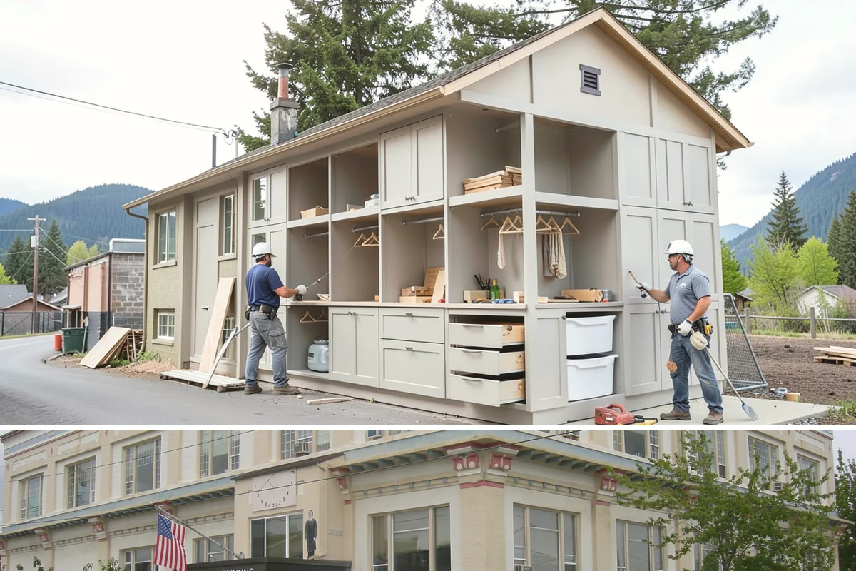 Pavilion Construction in Anacortes, Skagit County, WA - Breaking ground in the drier summer months keeps footing work and roofing on schedule before winter storms.