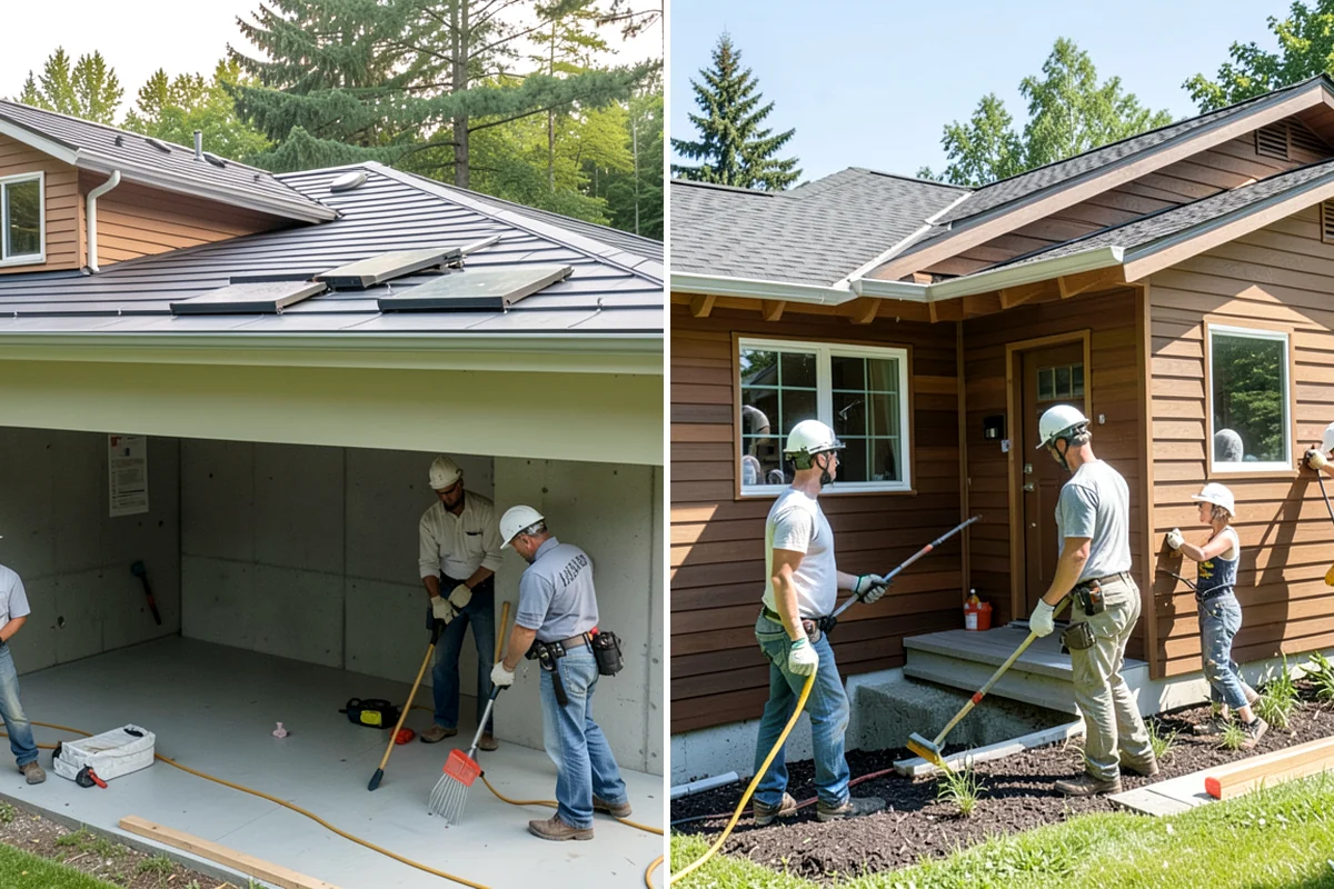 Pavilion Construction in Arlington, Snohomish County, WA - Map the pavilion footprint against your patio and utilities
