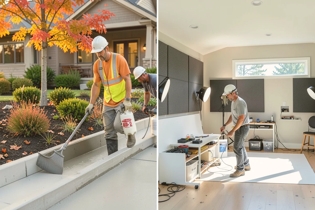 Pavilion Construction in Bellevue, King County, WA - Map the pavilion footprint against your patio and utilities
