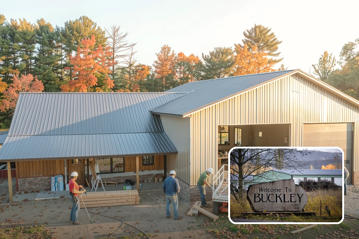 Pavilion Construction in Buckley, Pierce County, WA - Covers expansive outdoor areas with a single roof