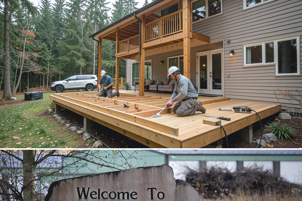 Pavilion Construction in Buckley, Pierce County, WA - Breaking ground in the drier summer months keeps footing work and roofing on schedule before winter storms.