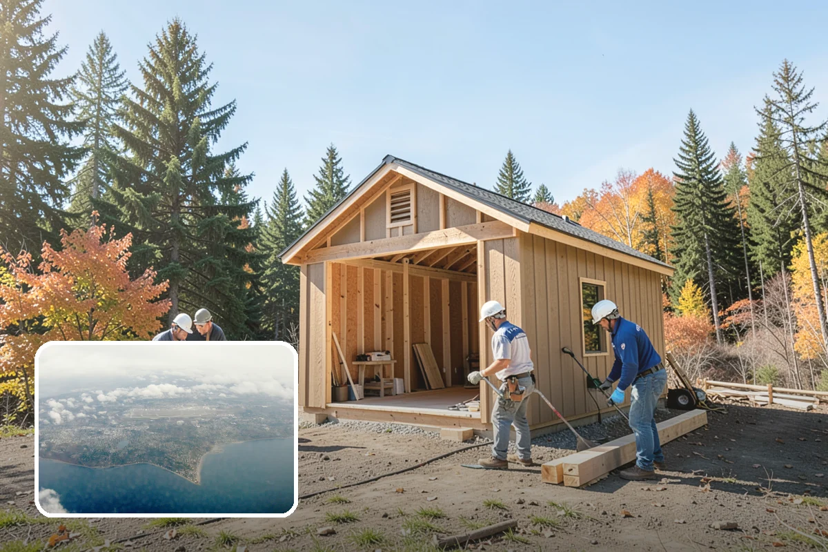 Pavilion Construction in Burien, King County, WA - Covers expansive outdoor areas with a single roof