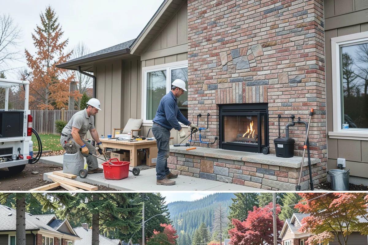 Pavilion Construction in Hunts Point, King County, WA - Breaking ground in the drier summer months keeps footing work and roofing on schedule before winter storms.