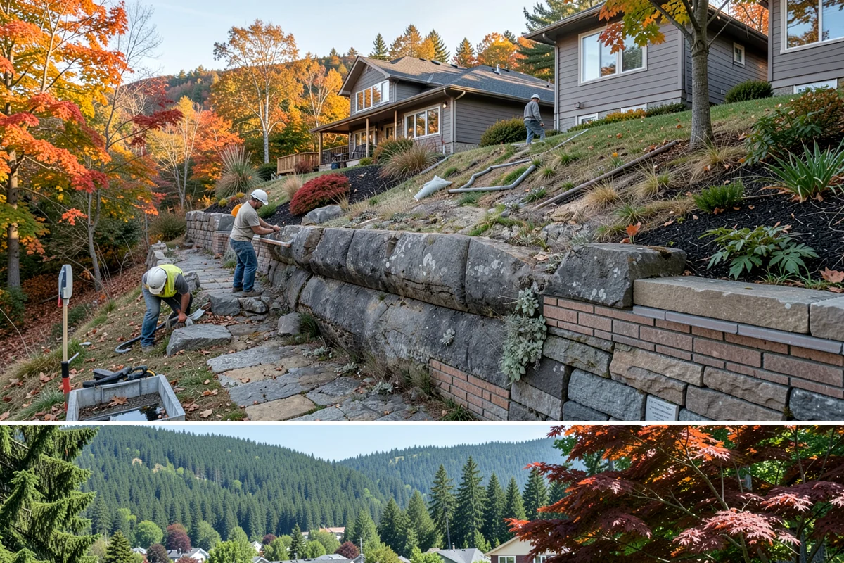 Pavilion Construction in Index, Snohomish County, WA - Breaking ground in the drier summer months keeps footing work and roofing on schedule before winter storms.