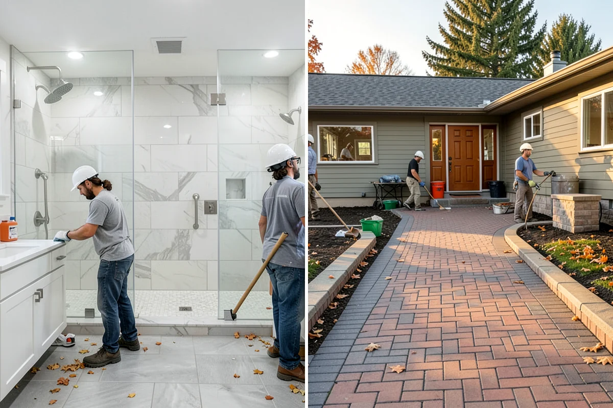 Pavilion Construction in Kenmore, King County, WA - Map the pavilion footprint against your patio and utilities